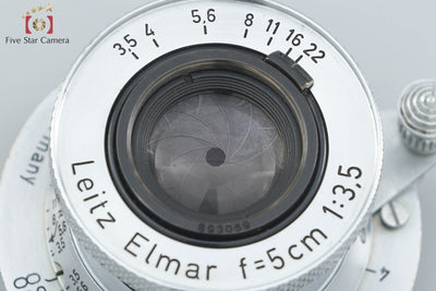 [Used] Leica Elmar 50mm f/3.5 Collapsible L39 Leica Screw Mount