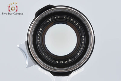 【中古】Leica ライカ SUMMILUX 35mm f/1.4 スチールリム ブラックリペイント