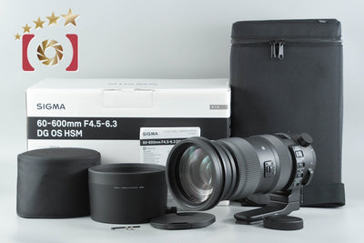 【中古】SIGMA シグマ 60-600mm f/4.5-6.3 DG OS HSM Sports キヤノン用 元箱付き