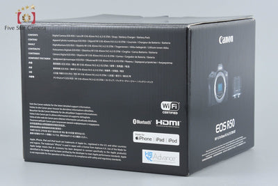 【中古】Canon キヤノン EOS R50 RF-S 18-45 IS STM レンズキット ホワイト シャッター回数僅少 元箱付き