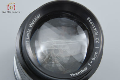 【中古】Leica ライカ Thambar 90mm f/2.2 L39ライカスクリューマウント + Mマウントアダプター 希少品