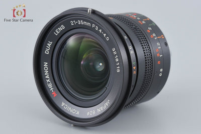 【中古】Konica コニカ M-HEXANON DUAL 21-35mm f/3.4-4.0 ライカMマウント + 21-35mm ビューファインダー 元箱付き