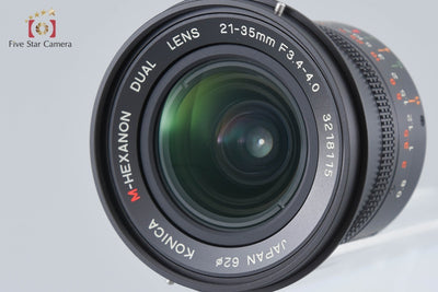 [Used] Konica M-HEXANON DUAL 21-35mm f/3.4-4.0 Leica M Mount + 21-35mm Viewfinder with Original Box