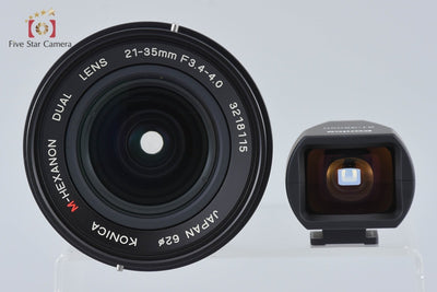 【中古】Konica コニカ M-HEXANON DUAL 21-35mm f/3.4-4.0 ライカMマウント + 21-35mm ビューファインダー 元箱付き