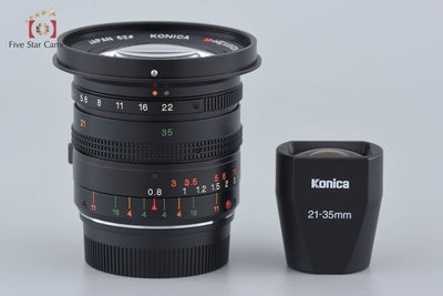 [Used] Konica M-HEXANON DUAL 21-35mm f/3.4-4.0 Leica M Mount + 21-35mm Viewfinder with Original Box