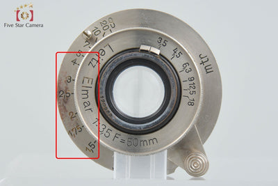 【中古】Leica ライカ Elmar 50mm f/3.5 沈胴式 ニッケル L39 ライカスクリューマウント
