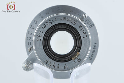 Used Leica Elmar 50mm f/3.5 Collapsible L39 Leica Screw Mount