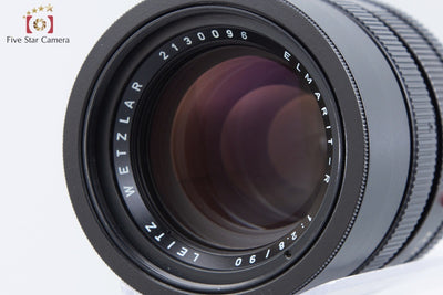 Used Leica ELMARIT-R 90mm f/2.8 Red Feet 3-Cam Rare Item, Overhauled in Dec. 2023