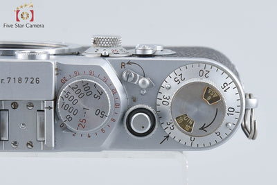 【中古】Leica ライカ IIIf レッドダイヤル セルフタイマー付き レンジファインダーフィルムカメラ