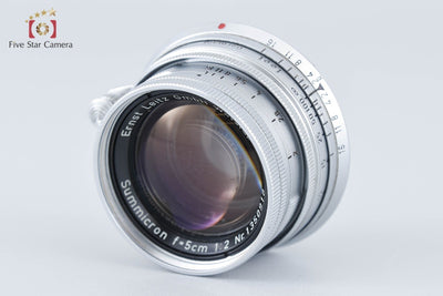 [Used] Leica Summicron 50mm f/2 Collapsible Leica M-mount