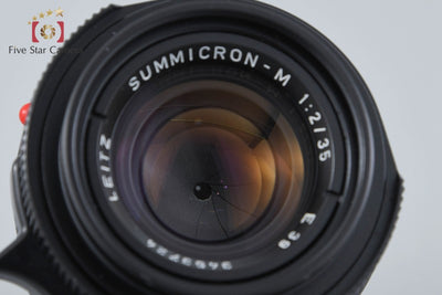 Used] Leica Summicron-M 35mm f/2 4th Generation 6-bit 11310 Made in Germany 7 Elements with Original Box