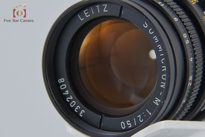 [Used] Leica Summicron-M 50mm f/2 E39 3rd Generation Black