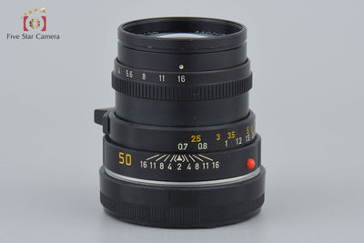 [Used] Leica Summicron-M 50mm f/2 E39 3rd Generation Black
