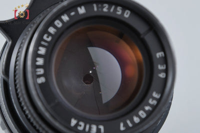 [Used] Leica Summicron-M 50mm f/2 E39 3rd Generation Black