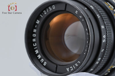 [Used] Leica Summicron-M 50mm f/2 E39 3rd Generation Black