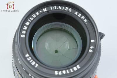 [Used] Leica SUMMILUX-M 35mm f/1.4 ASPH. E46 Black