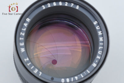 【Used】Leica SUMMILUX-R 80mm f/1.4 3-Cam