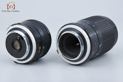 [Used] MINOLTA MC W.ROKKOR-SG 28mm f/3.5 + MC TELE ROKKOR-QD 135mm f/3.5