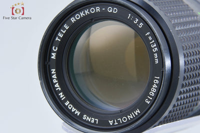 [Used] MINOLTA MC W.ROKKOR-SG 28mm f/3.5 + MC TELE ROKKOR-QD 135mm f/3.5