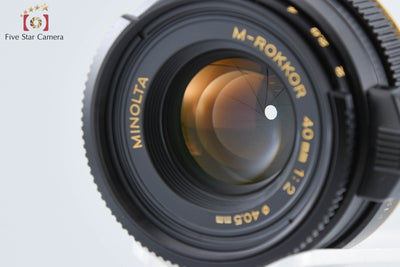 [Used] MINOLTA CLE GOLD LIMITED + M-ROKKOR 40mm f/2 with original box