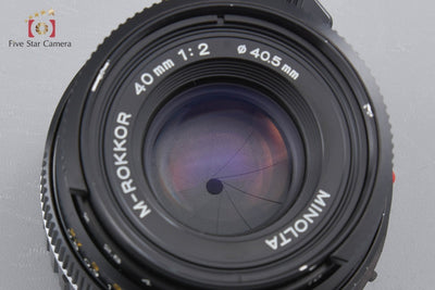 [Used] MINOLTA M-ROKKOR 40mm f/2 Late Model Leica M-mount