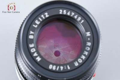 [Used] MINOLTA M-ROKKOR 90mm f/4 Leica M-mount
