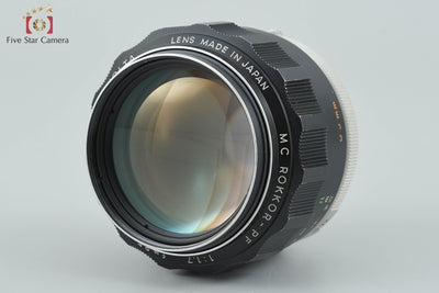 [Used] MINOLTA MC ROKKOR-PF 85mm f/1.7