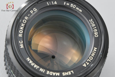 [Used] MINOLTA MC ROKKOR-PG 50mm f/1.4