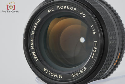 [Used] MINOLTA MC ROKKOR-PG 50mm f/1.4