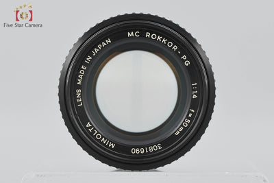 [Used] MINOLTA MC ROKKOR-PG 50mm f/1.4