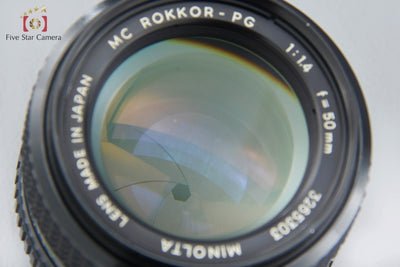 Used] MINOLTA MC ROKKOR-PG 50mm f/1.4