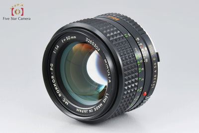 Used] MINOLTA MC ROKKOR-PG 50mm f/1.4