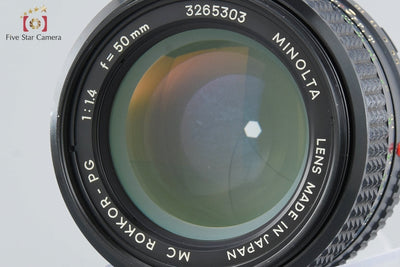Used] MINOLTA MC ROKKOR-PG 50mm f/1.4