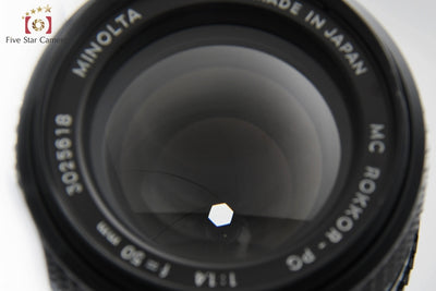 [Used] MINOLTA Minolta MC ROKKOR-PG 50mm f/1.4