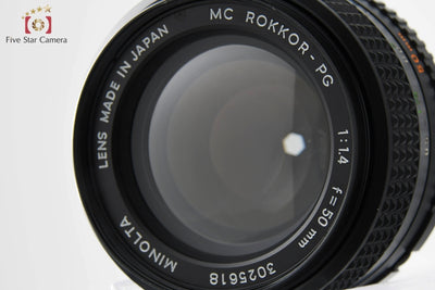 [Used] MINOLTA Minolta MC ROKKOR-PG 50mm f/1.4