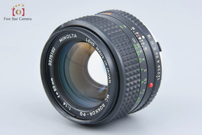 Used] MINOLTA MC ROKKOR-PG 50mm f/1.4