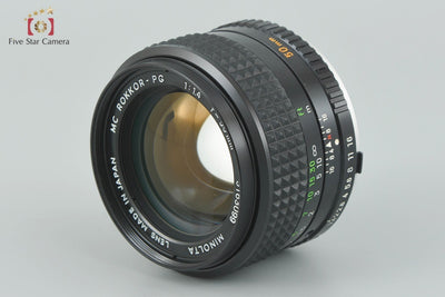 Used] MINOLTA MC ROKKOR-PG 50mm f/1.4