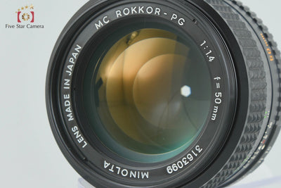 Used] MINOLTA MC ROKKOR-PG 50mm f/1.4