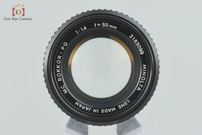 Used] MINOLTA MC ROKKOR-PG 50mm f/1.4