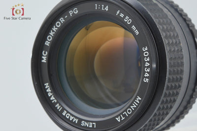 [Used] MINOLTA MC ROKKOR-PG 50mm f/1.4