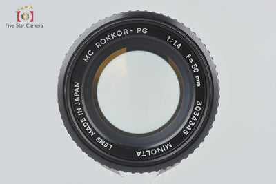 [Used] MINOLTA MC ROKKOR-PG 50mm f/1.4