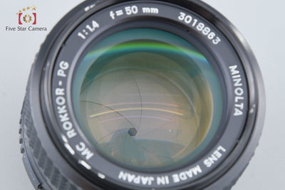 [Used] MINOLTA MC ROKKOR-PG 50mm f/1.4