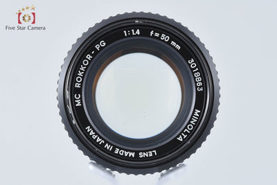 [Used] MINOLTA MC ROKKOR-PG 50mm f/1.4