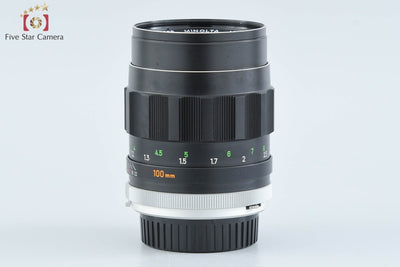 [Used] MINOLTA MC TELE ROKKOR-PF 100mm f/2.5