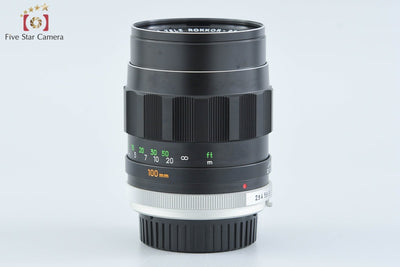 [Used] MINOLTA MC TELE ROKKOR-PF 100mm f/2.5