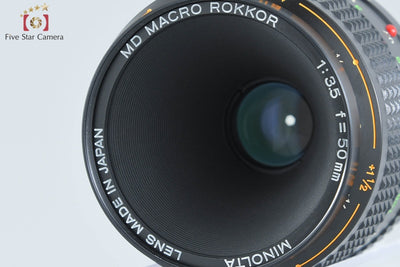 【中古】MINOLTA ミノルタ MD MACRO ROKKOR 50mm f/3.5