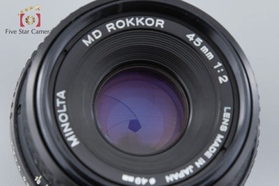 【Used】MINOLTA MD ROKKOR 45mm f/2