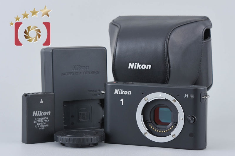 Used: Nikon 1 J1 Black Mirrorless Single-Lens Reflex Camera, Low Shutter Count