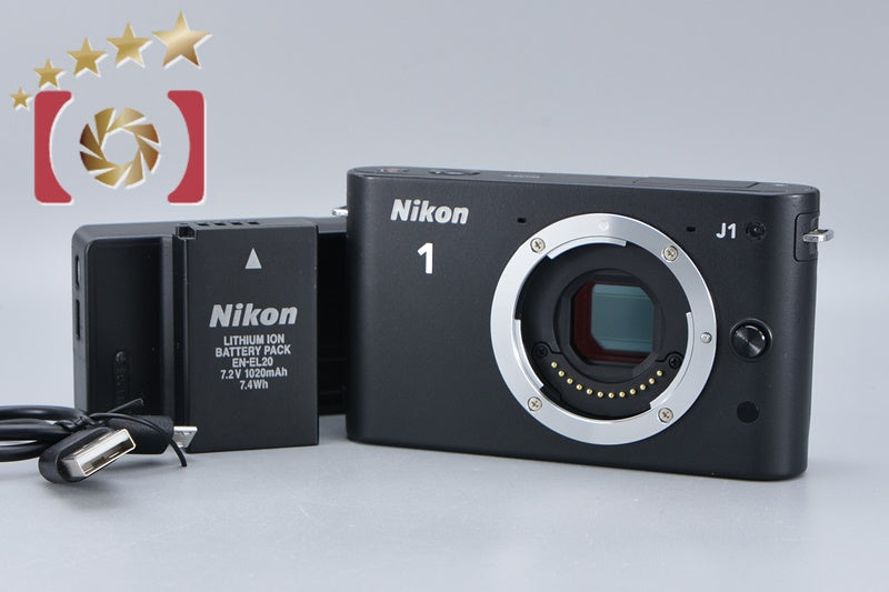 【中古】Nikon ニコン 1 J1 ブラック ミラーレス一眼カメラ