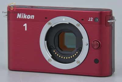 [Used] Nikon 1 J2 Red Mirrorless Interchangeable Lens Camera, Low Shutter Count